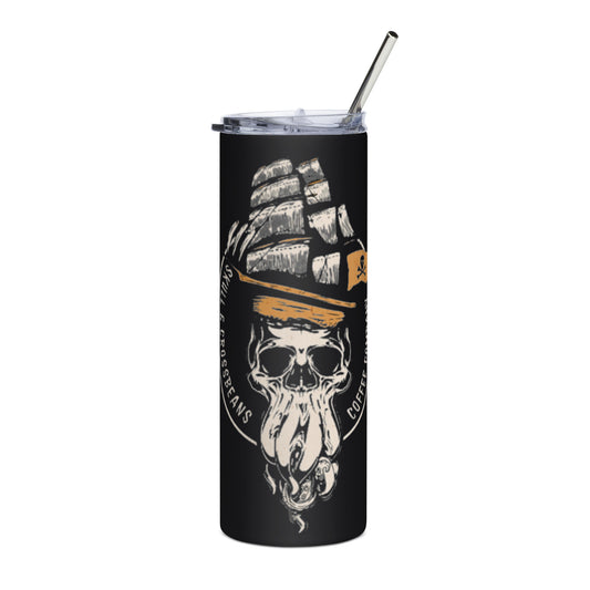 Skull and CrossBeans Stainless Steel Coffee Tumbler