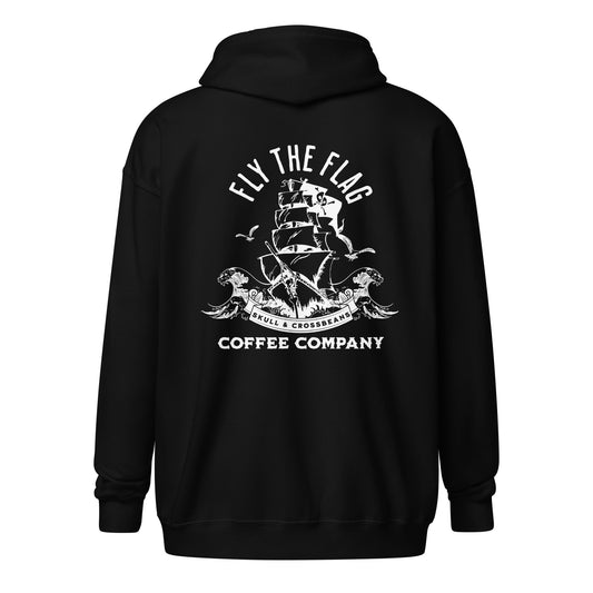 Fly The Pirate Flag Unisex heavy blend zip hoodie